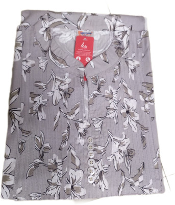 SHETHDADA Casual Printed Women Grey Top