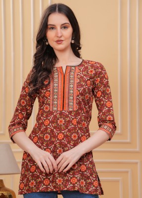 Da vastraagaar Casual Printed Women Brown Top