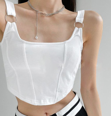 Projas Casual Solid Women White Top
