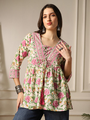 Globus Casual Printed Women Multicolor Top