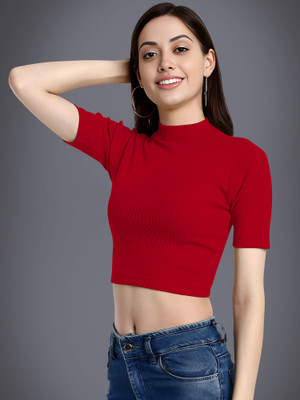 Dream Beauty Fashion Casual Solid Women Red Top