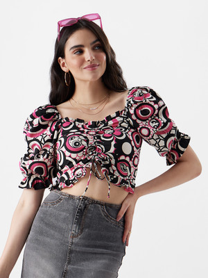 The Souled Store Casual Printed Women Multicolor Top