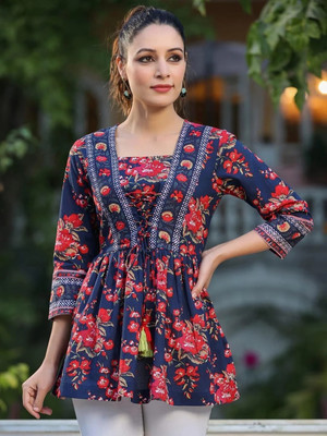 irtiqa Formal Printed Women Multicolor Top