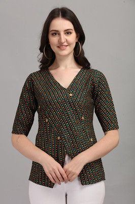 GUFRINA Casual Printed Women Multicolor Top