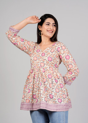 MAAJISA Party Printed Women Multicolor Top