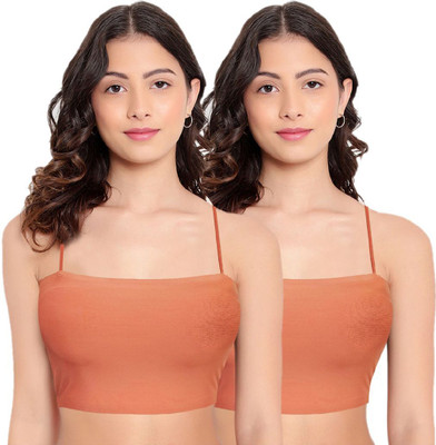 HAPPILO CREATIONS Casual Solid Women Orange Top