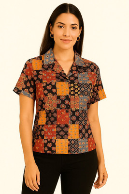 TRUSTROW Casual Ethnic Motifs Women Multicolor Top