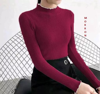 OWN FASHION CLASSIC Casual Self Design Women Maroon Top