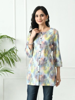 Meesan Party Floral Print Women Multicolor Top