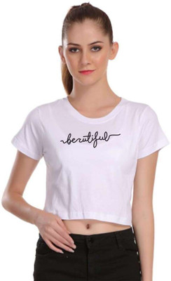 ANURUPAM FASHION Casual Printed Women White Top