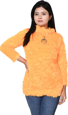 Zenat Casual Tie & Dye Women Yellow Top