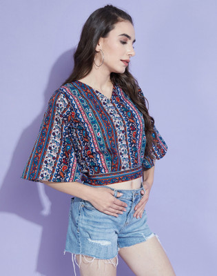 Selvia Casual Printed Women Multicolor Top
