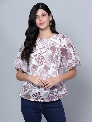 Moda Rapido Casual Printed Women Multicolor Top
