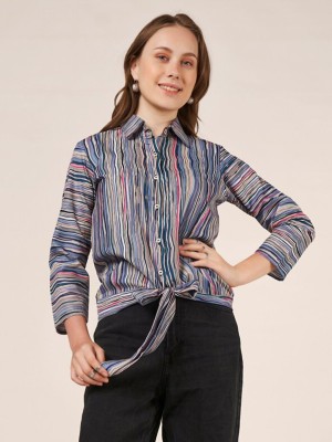 Dressberry Casual Striped Women Multicolor Top