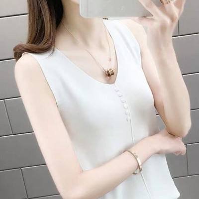 OUTZIDR Casual Solid Women White Top