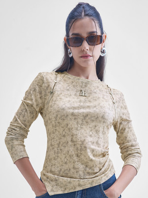 Tokyo Talkies Casual Printed Women Multicolor Top