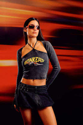 Bonkers Corner Casual Printed Women Grey Top