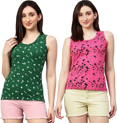 UNFLD Casual Printed Women Multicolor Top