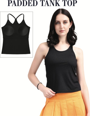 EVELVIE Casual Solid Women Dark Blue Top