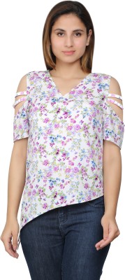 Jazzlr Casual Printed Women White Top