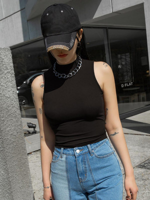 TANUSHKFASHION Casual Solid Women Black Top