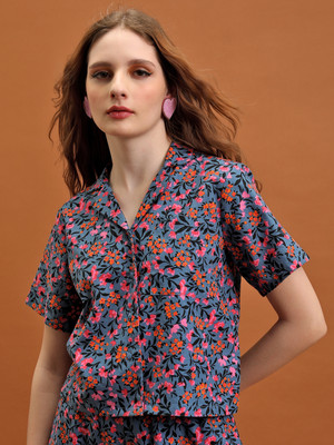 Tokyo Talkies Casual Printed Women Multicolor Top