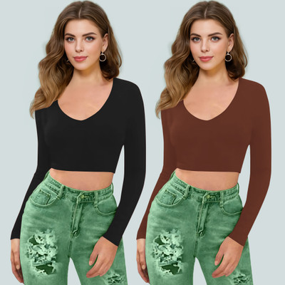 NAVYANKAA Casual Solid Women White Top