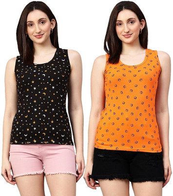 UNFLD Casual Printed Women Multicolor Top