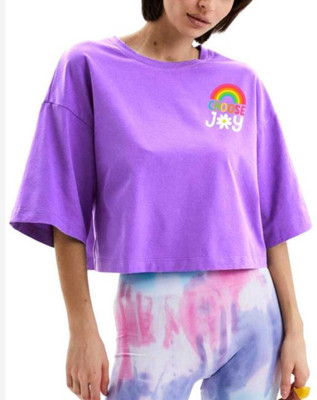 UnseenFits Casual Graphic Print Women Purple Top