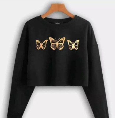 PDS TRADING Casual Printed Women Black Top