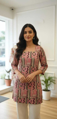 Ekchhavi Women Printed Tunic Kurta(Multicolor)
