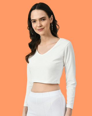 Dream Beauty Fashion Casual Solid Women White Top
