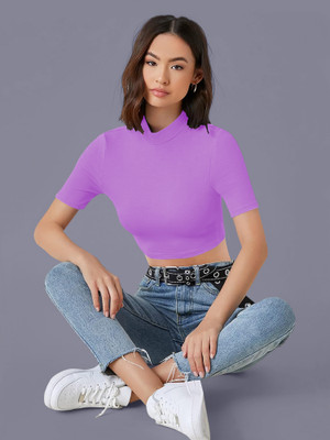 Kashonaa Casual Solid Women Light Blue Top