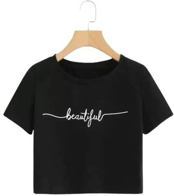 LOVO Casual Printed Women Black Top
