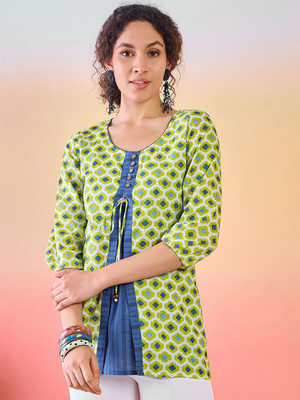 Sangria Casual Printed Women Multicolor Top