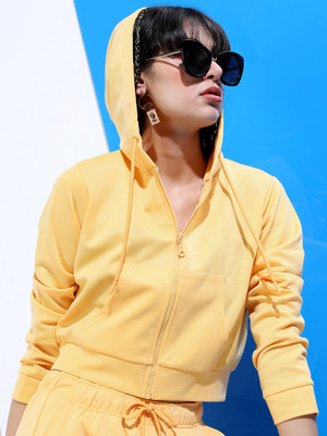 Tokyo Talkies Party Solid Women Yellow Top