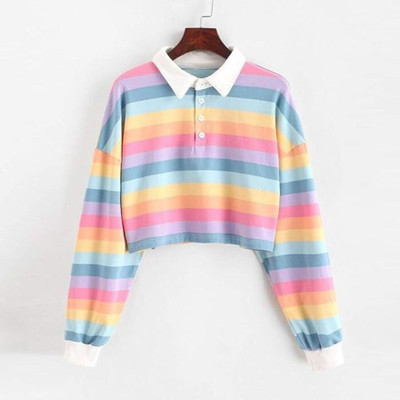 HouseOfCommon Striped Women Round Neck Multicolor T-Shirt