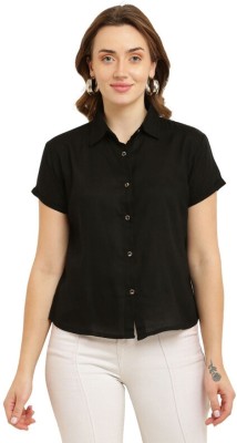 Houseofchic Women Solid Casual Black Shirt