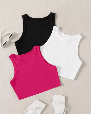 Berry Bird Party Solid Women Multicolor Top