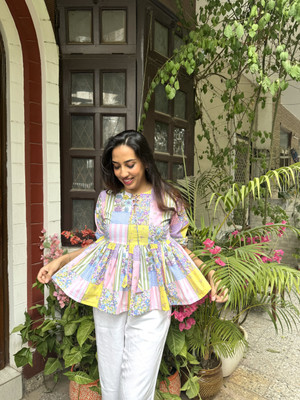 The Wink Label Casual Printed Women Multicolor Top