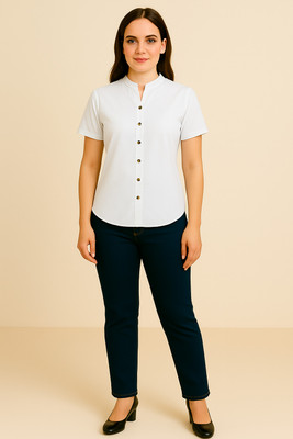 rashmi shree creation Casual Solid Women White Top