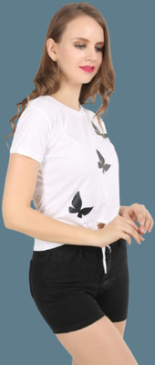 GEETU LOOKS Casual Solid Women White Top