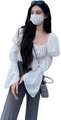 HouseOfCommon Casual Self Design Women White Top