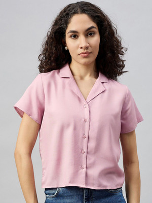 CHEMISTRY Party Solid Women Pink Top