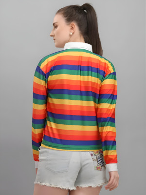 aaryaiinl Casual Printed Women Multicolor Top