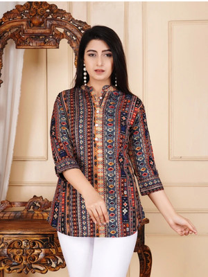 JagMohan Creation Casual Printed Women Multicolor Top