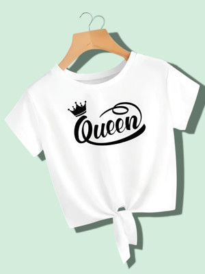 HOC's Casual Solid Women White Top