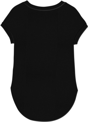 jovo Casual Self Design Women Black Top