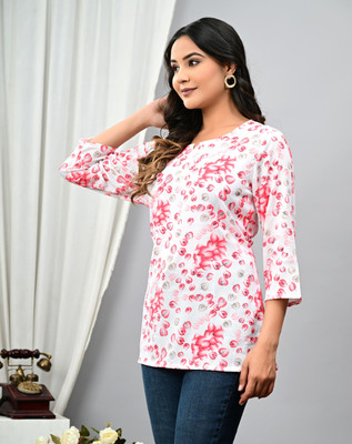 RAMBAAN CREATION Party Printed Women Multicolor Top