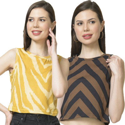 Styvibe Casual Printed Women Multicolor Top